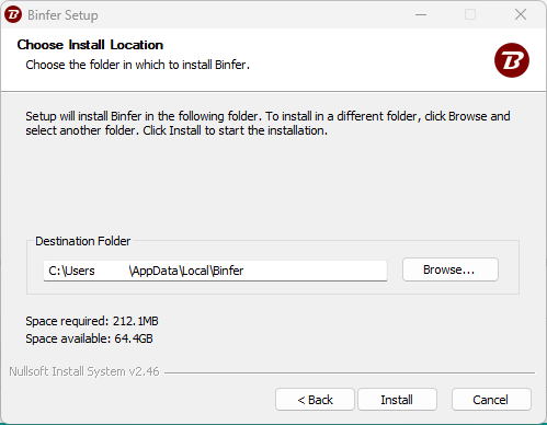 binfer-install-desktop-location